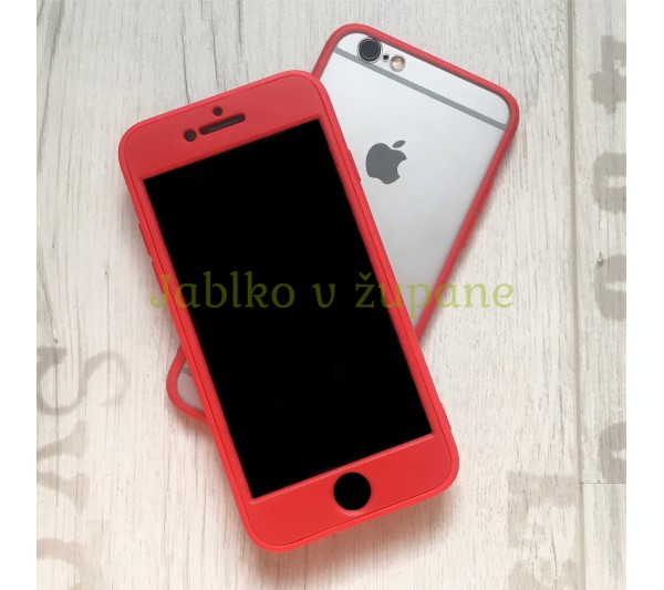 360° kryt Smoky iPhone 6/6S - červený